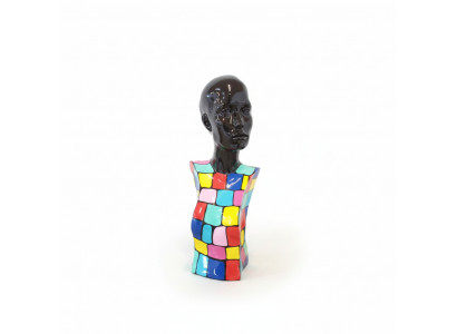Abstracte sculptuur vrouwenbuste 70s stijl beelden sculpturen figuren woonkamer