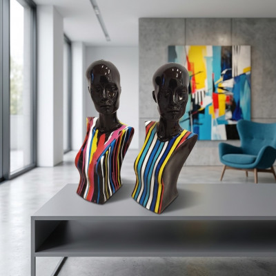 Abstracte Sculptuur Vrouwen Buste 58 cm Stijl Beelden Sculpturen Figuren Woonkamer