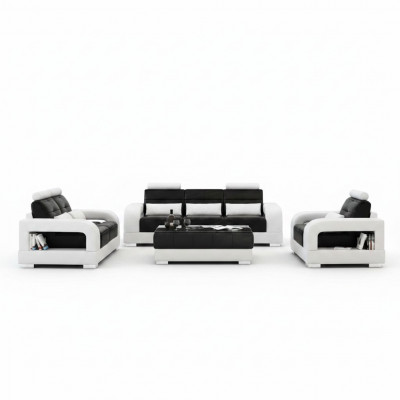 Design bankstel met USB, gestoffeerd bankstel, nieuw stoffen bankstel H2209.