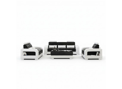 Design bankstel met USB, gestoffeerd bankstel, nieuw stoffen bankstel H2209.