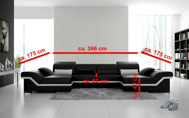xxl leren bank met USB-hoekbank woonlandschap Big Couch leren meubels bekleding Nieuw  xxl leren bank met USB-hoekbank woonlandschap Big Couch leren meubels bekleding Nieuw