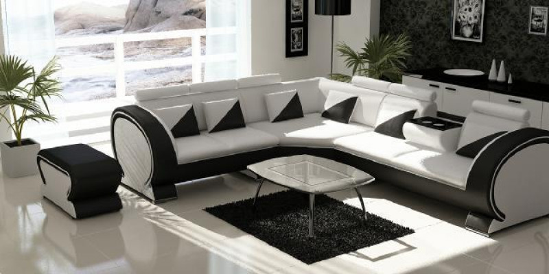 Ontwerper Hoekbank woonlandschap Bank + USB-bekleding Loungebanken Banken Bankstellen
