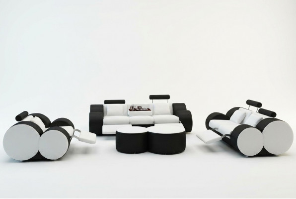 Lederen bankstel met USB bankstel gestoffeerd bankstel bank 3/2/1 zits relaxen