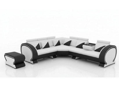 Ontwerper hoekbank + USB bank stoffering set loungesofa's bankstellen woonlandschap
