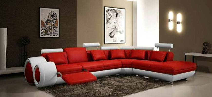 LEDER BANKSTEL USB SET SOFA WOONLANDSCHAP ZWART/WIT Maatwerk