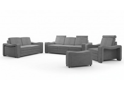 Garnituur stoffen bank 3+2+1 bankstel maatwerk bekleding sofa USB textiel