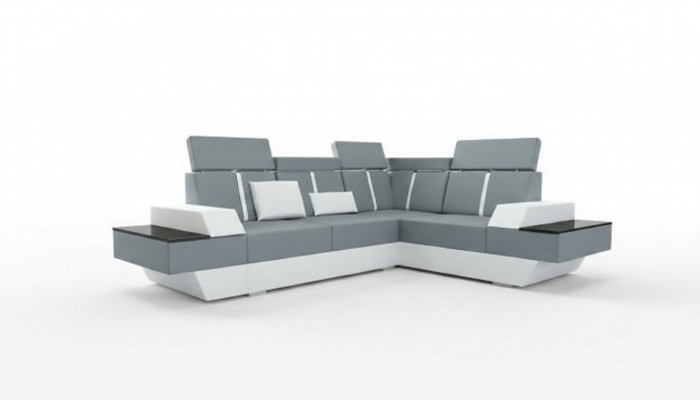 Ontwerp leren bank USB woonlandschap gestoffeerde bank hoekbank hoekbank op maat