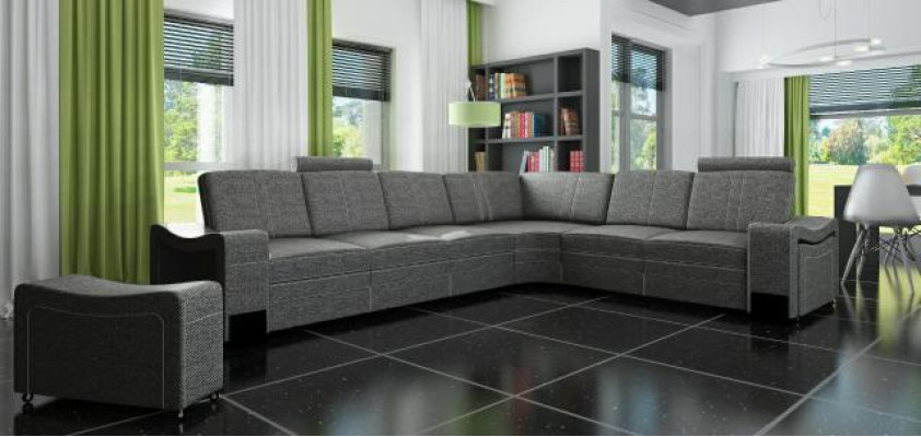 Stoffbank Bank Hoek Woonkamer Textiel Bekleding Hoekbank Op Maat USB