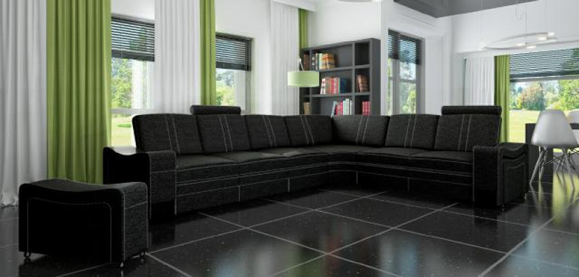 Stoffbank Bank Hoek Woonkamer Textiel Bekleding Hoekbank Op Maat USB