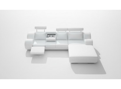 Ontwerper garnituur woonlandschap hoekbank bank bank bank lederen bankstel met USB