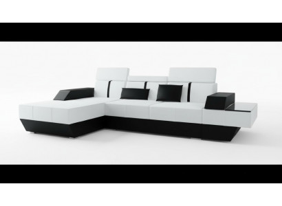 Leren bank met USB bank hoekbank hoekbank leren bank bekleding hoek maatwerk