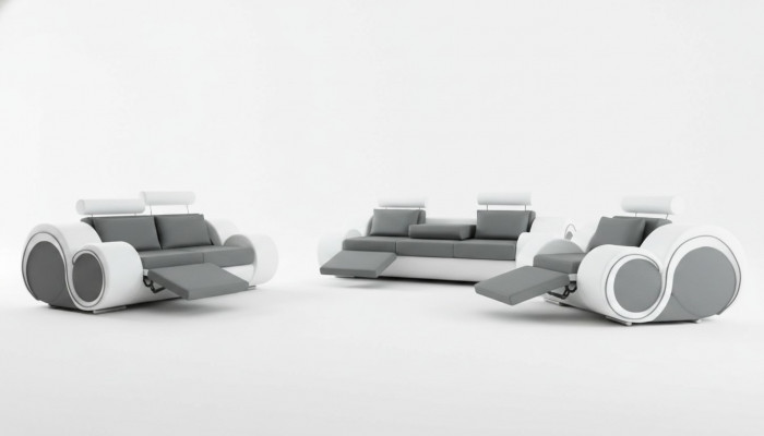 Sofa bekleding 3+2 zitplaatsen met USB Sofa leren bank op maat bankstel Nieuw
