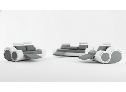 Sofa bekleding 3+2 zitplaatsen met USB Sofa leren bank op maat bankstel Nieuw