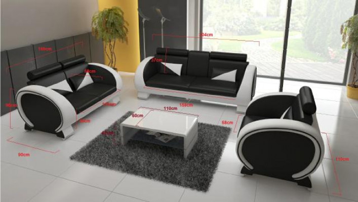LEDEREN BANKSTEL 3+1 BANK BEKLEDING BANKSTEL BEKLEDING BANKSTEL LEDEREN BANKSTEL DESIGNBANKSTEL MET USB