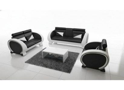 LEDEREN BANKSTEL 3+1 BANK BEKLEDING BANKSTEL BEKLEDING BANKSTEL LEDEREN BANKSTEL DESIGNBANKSTEL MET USB