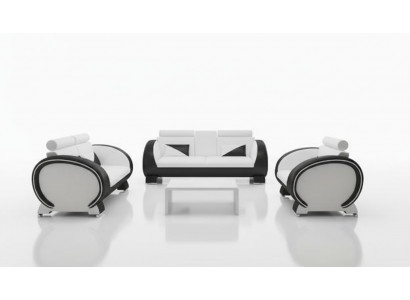 LEDEREN BANK MET USB-ONTWERPBANKSTEL 3+1 BANKSTEL BEKLEDINGSSET BEKLEDINGSSOFA