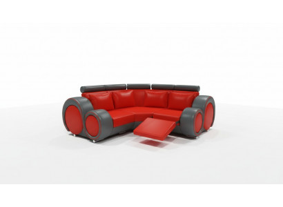 LEDERBANK WOONLANDSCHAP BANKSTEL COUCH DESIGN HOEKBANK BERLIJN SOFA SET met USB