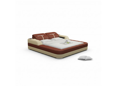 Luxe leren bed USB design boxsprings dubbel Modern huwelijk 140/160/180 LB8823