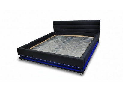 Luxe lederen design gestoffeerde bedden tweepersoons met USB 140/160/180/200 cm bed.