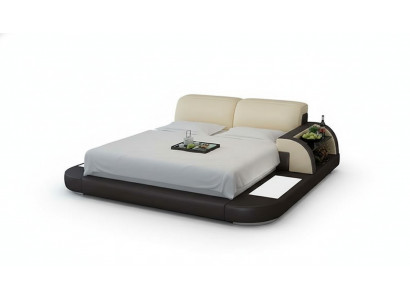 Ontwerp bed XXL Grote Bedden Lederen Hotel Bekleding 180x200 Multifunctioneel Plank USB