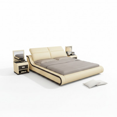 Bed met USB gestoffeerd bed Tweepersoonsbed Huwelijksbed Bedden 140/160/180 LB8835