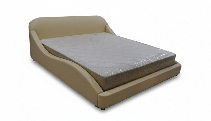 Luxe bed met USB bekleding echtgenoot hotel moderne bedden leer 140/160/180/200 cm bed