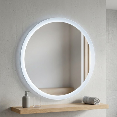 Ronde spiegel met LED-verlichting voor badkamer met verlichting