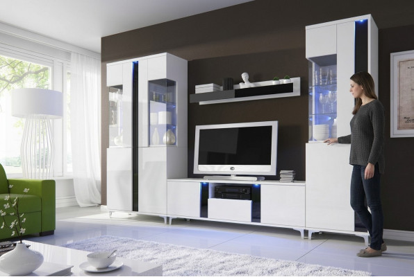 Hoge-glans woonkamer decoratie wandkast woonkamer kast vitrine dressoir