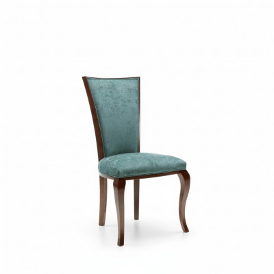 Eetkamergroep 4 x armstoel fauteuil set eetkamerstoel hout bekleding nieuw