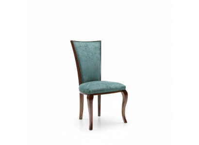 Eetkamergroep 4 x armstoel fauteuil set eetkamerstoel hout bekleding nieuw