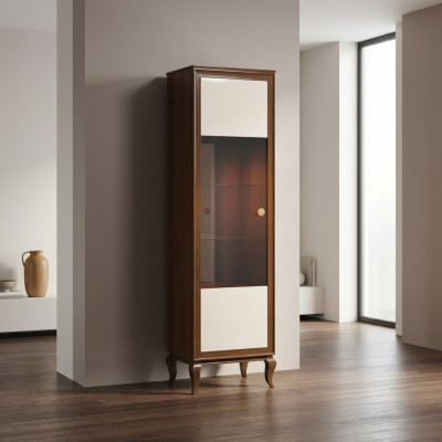 Klassieke kasten Vitrines Woonkamer meubels Edele luxe kast Vitrine Glas