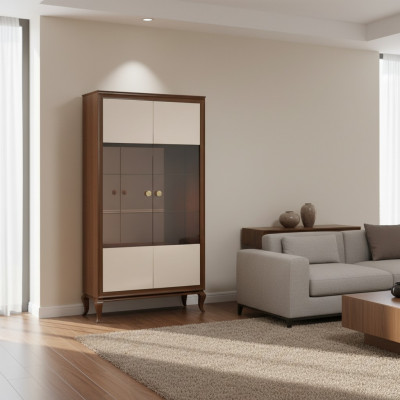 Luxe vitrine woonkamer meubels kast glazen vitrines designkasten dressoir