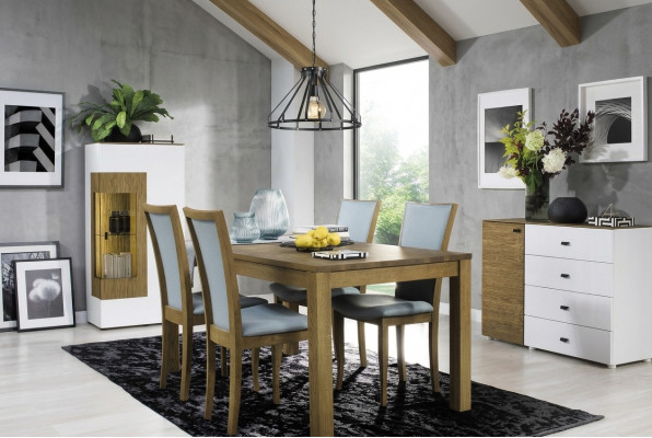 Stel 6x stoelen Luxe design gestoffeerd massief hout kantoor kantoor eetkamerstoel zitplaats