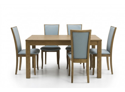 Stel 6x stoelen Luxe design gestoffeerd massief hout kantoor kantoor eetkamerstoel zitplaats