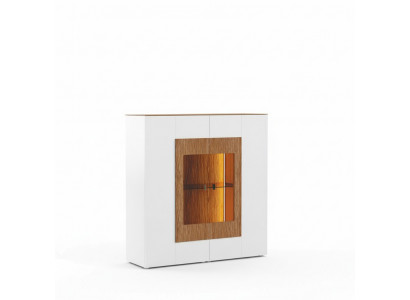Vitrine glazen kast woonkamer etalage 1-deurs. Vitrine hoge kast dressoir