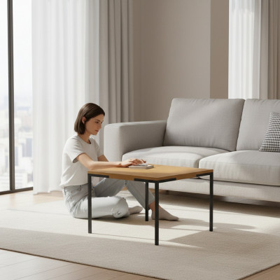 Bank Tafel Koffie Bijzettafel Ontwerper Tafels Woonkamer Lederen Salontafels Nieuw