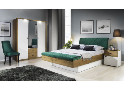 Compleet slaapkamer Nachtkastje Compleet bed Kledingkast