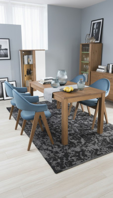 Set van 4 luxe design gestoffeerde massief houten stoelen voor kantoor, eetkamer.