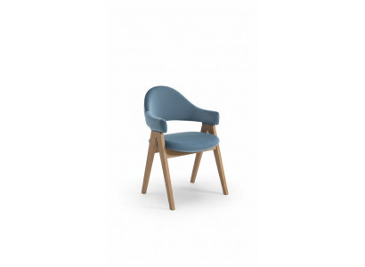 Luxe fauteuil set 8x stoelgroep zit leunstoelen set massief hout