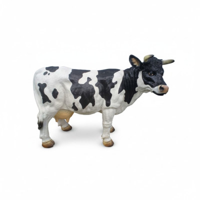 Standbeeld Rund Decoratie Boerderij Decor Tuin Koeien Sculptuur Koe 40cm Nieuw