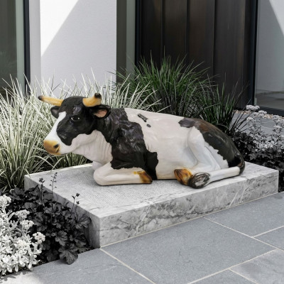 Standbeeld Koe Decoratie Boerderij Decor Tuin Koeien Sculptuur Koe 150 cm Nieuw