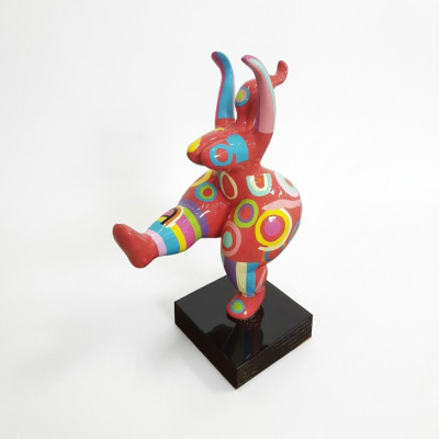 Abstracte Designer Kunst Schattige Figuren Beeld Kleurrijk Geschilderde Sculpturen Beelden