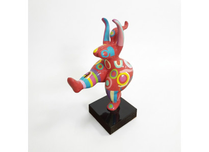 Abstracte Designer Kunst Schattige Figuren Beeld Kleurrijk Geschilderde Sculpturen Beelden