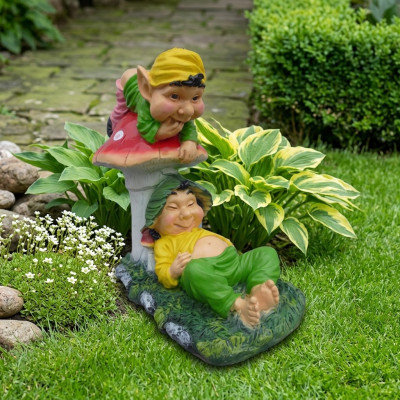 Werkloze en Luie Trollen voor de Tuin 60cm Decoratie Beeld Figuren Sculptuur