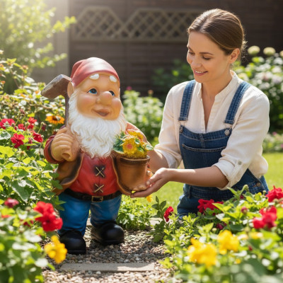 Tuin Huis Decoratie Beeldhouwwerk Standbeeld Beelden Decoratieve Figuren Kabouter Handwerk M36