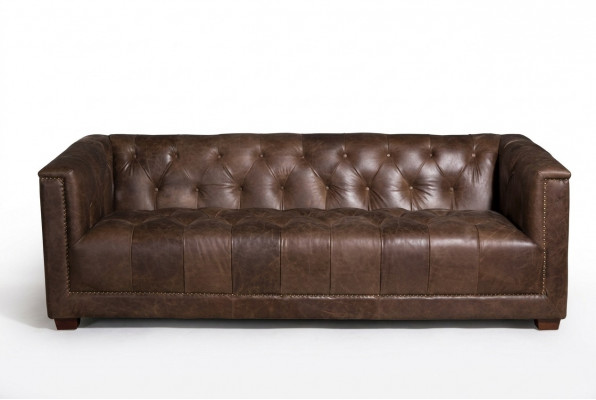 Chesterfield 3+1 Zitsbank bankstel Bank stof leder bankstel