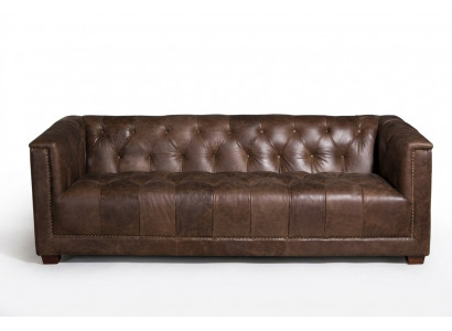 Chesterfield 3+1 Zitsbank bankstel Bank stof leder bankstel