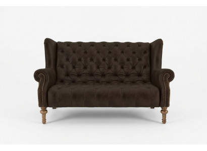 Zwarte Chesterfield bank Moderne driezitter Stijlvolle 3-zits