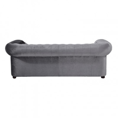 Chesterfield Bank Bank Bekleding Stof Leer Bankstel 3-Zits