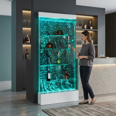 Regale Designer Verlicht Led Water Muur Bar Regaal Kolom Toonbank Waterzuilen